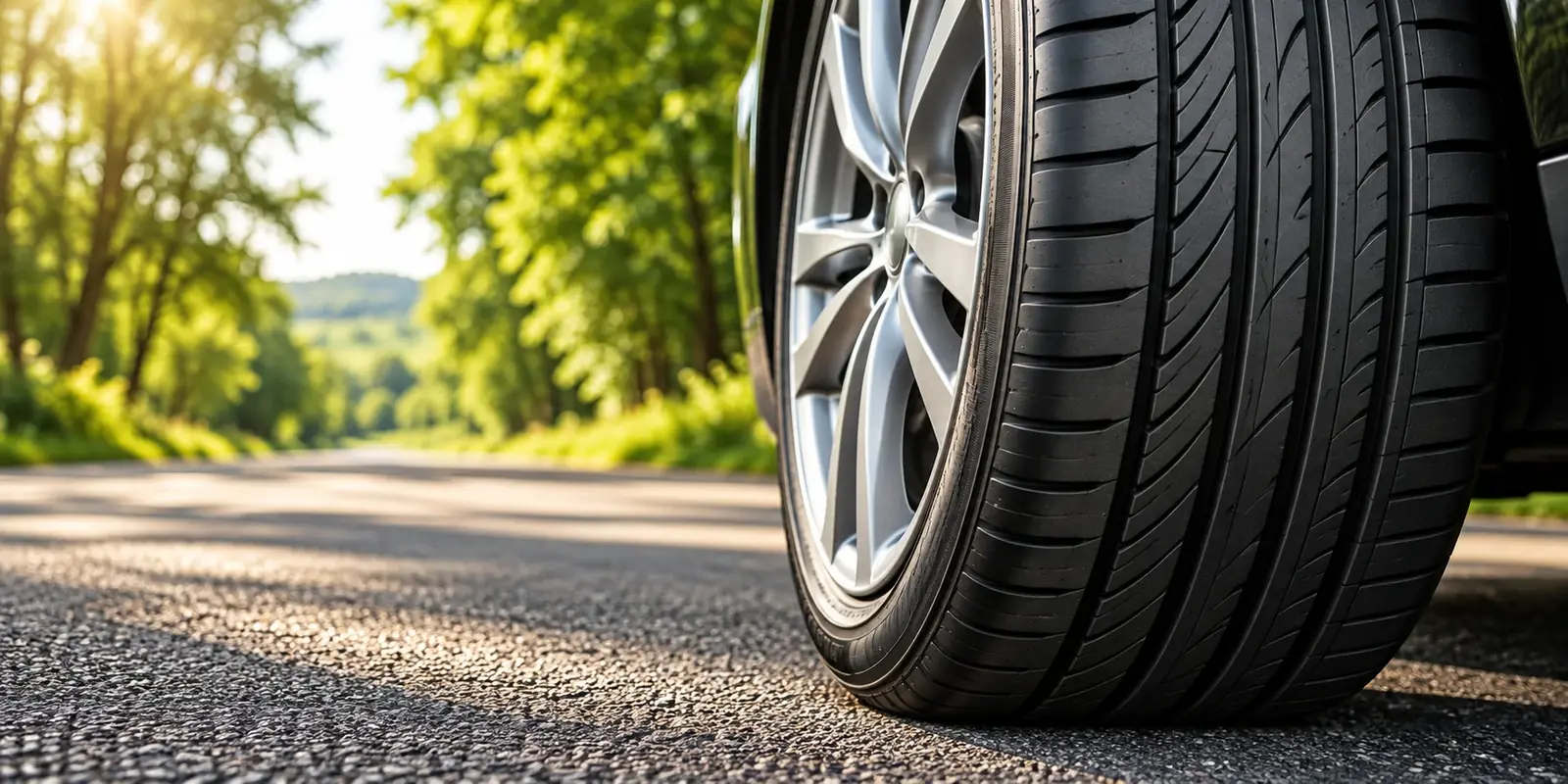 Sommerreifen auf sonniger Landstrasse – Reifenwechsel Oberhasli